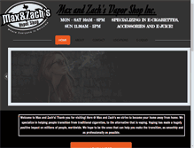 Tablet Screenshot of maxandzachs.com